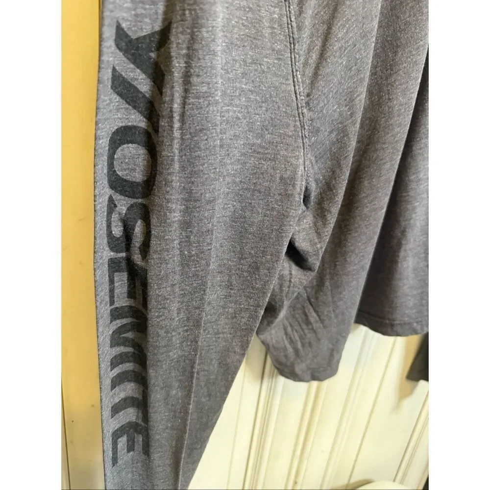 James Perse Y/osemite Women's Tech Jersey Cropped T-shirt Gray Large